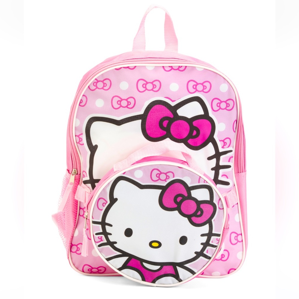 NWT! 2-piece set of Hello Kitty backpack + lunch bag. Brand new with tags